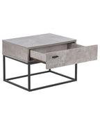 1 Drawer Bedside Table CAIRO Light Grey