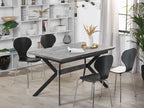 Extending Dining Table BENSON Light Grey 140/180 cm 80 cm