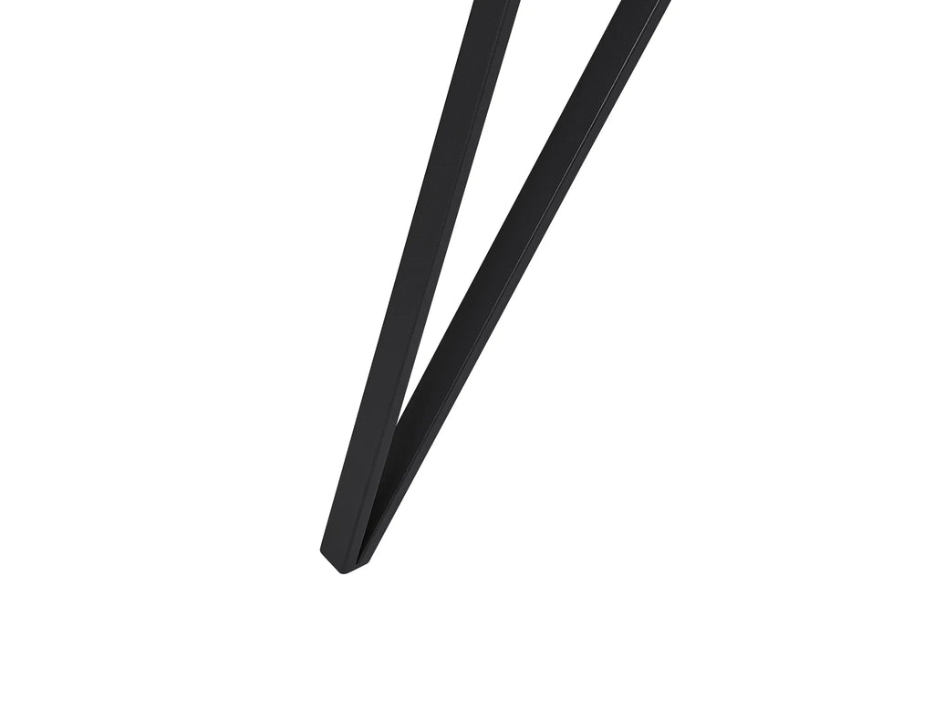 Dining Table MOLDEN Marble/ Black 150 cm 80 cm