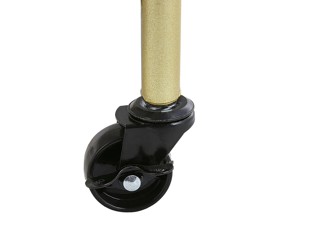 Kitchen Trolley SHAFTER Metal White Marble