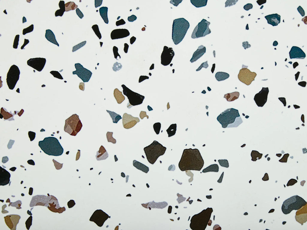 Kitchen Trolley SHAFTER Metal White Terrazzo