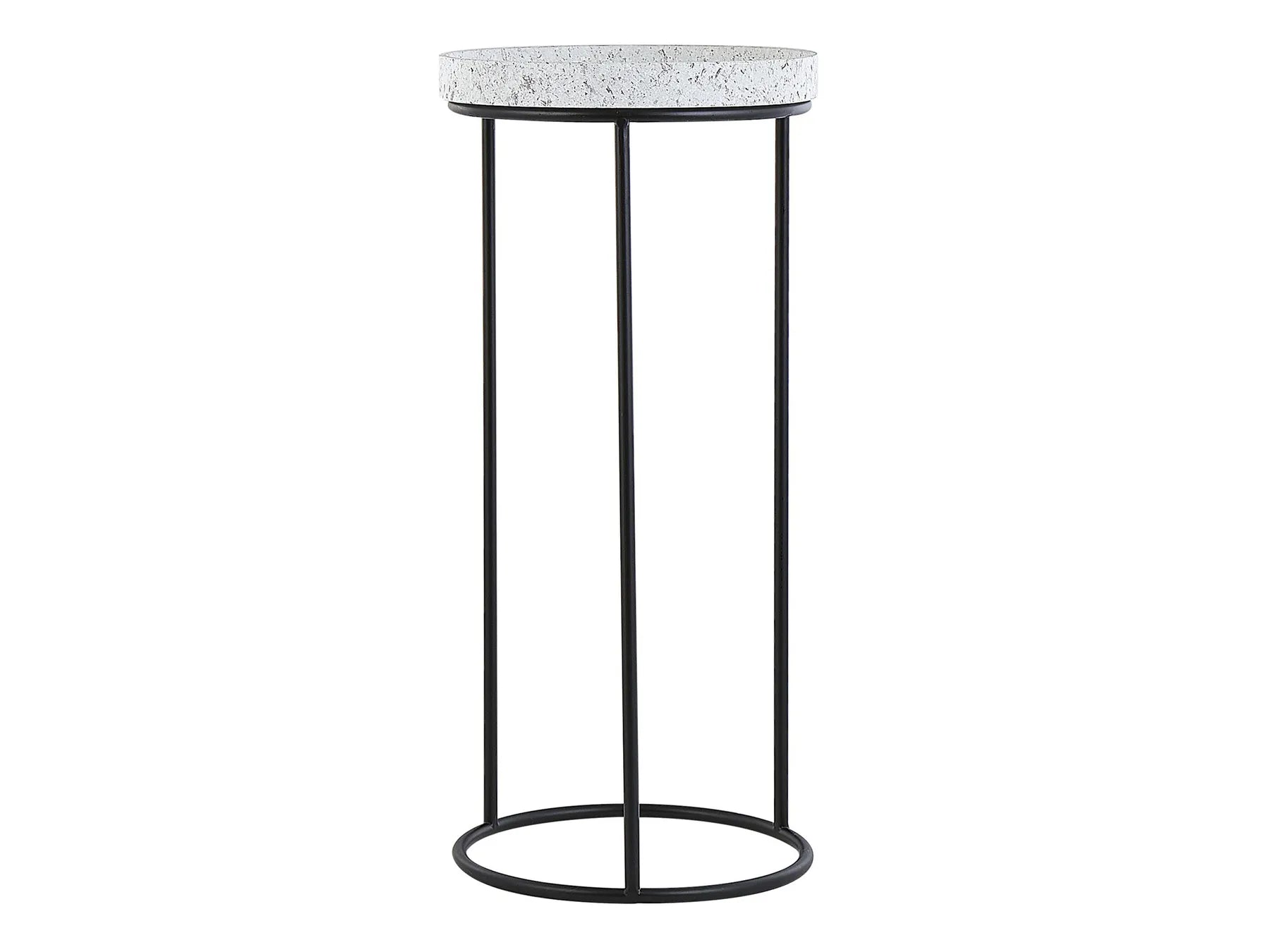 Set of 3 Side Tables TEXON Black