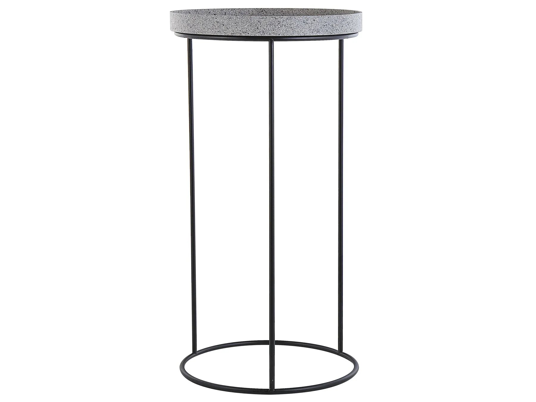 Set of 3 Side Tables TEXON Black