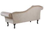 Left-Hand Chaise Lounge LATTES Velvet Beige