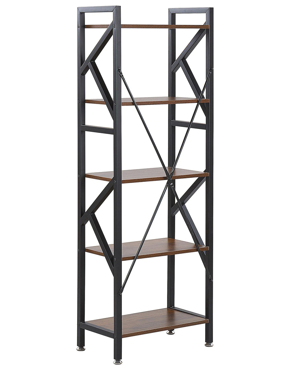 5 Tier Shelving Unit DALE 150 cm Dark Brown