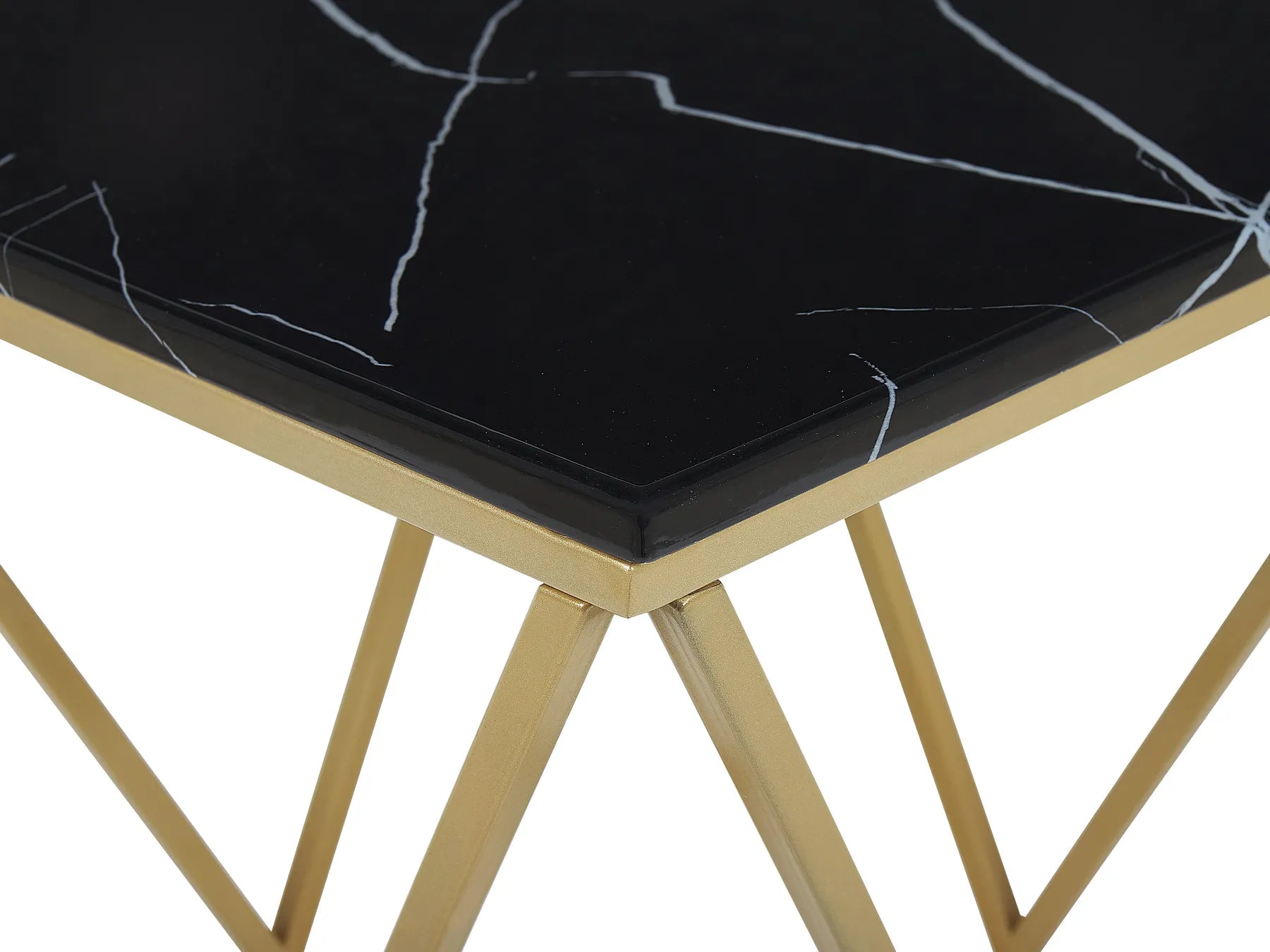 Side Table MALIBU Black/ Gold