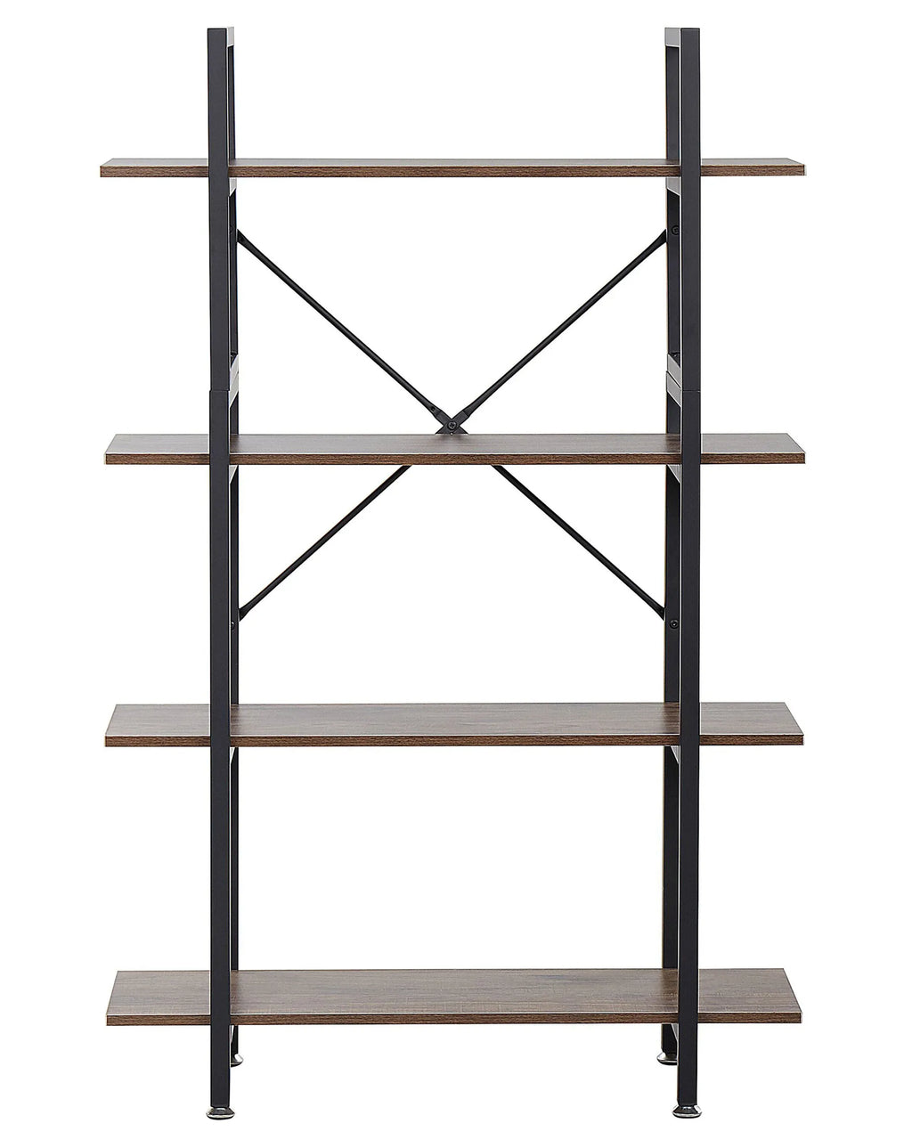 4 Tier Shelving Unit DARBY 140 cm Dark Brown
