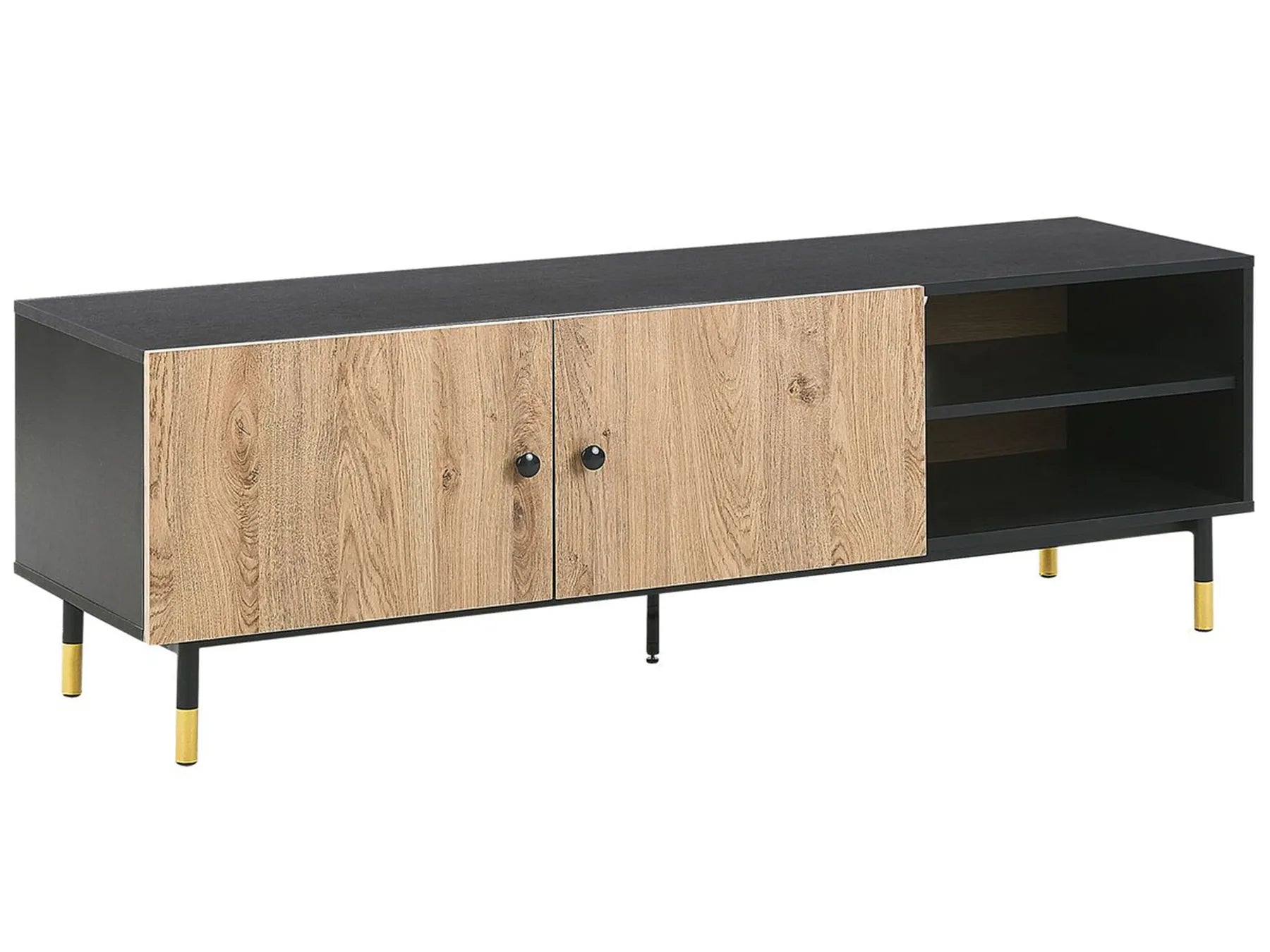 TV Stand ABILEN Brown/ Black