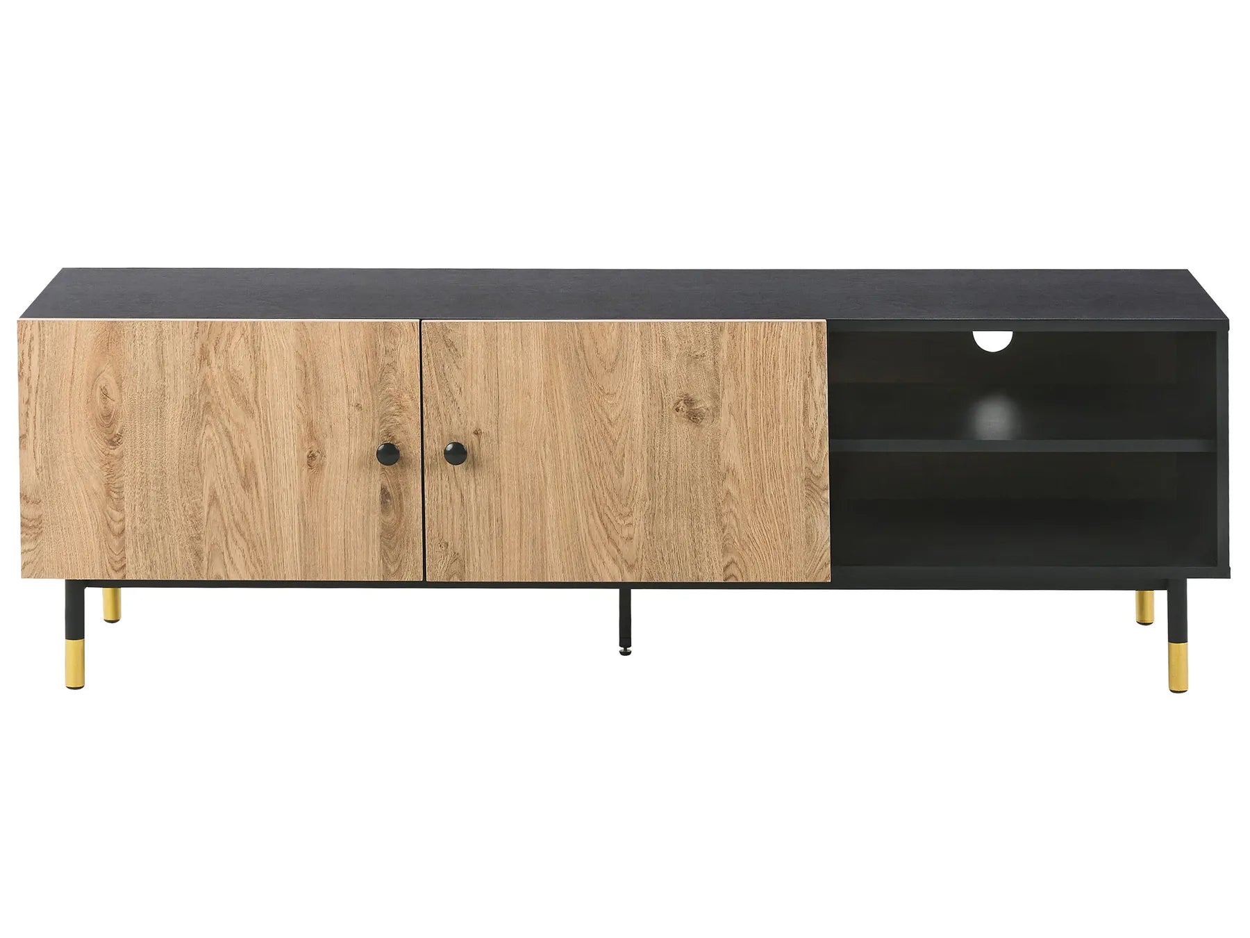 TV Stand ABILEN Brown/ Black
