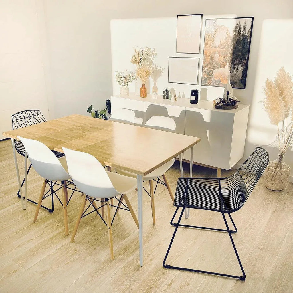 Set of 2 Dining Chairs HARLAN Metal Black