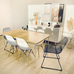 Set of 2 Dining Chairs HARLAN Metal Black