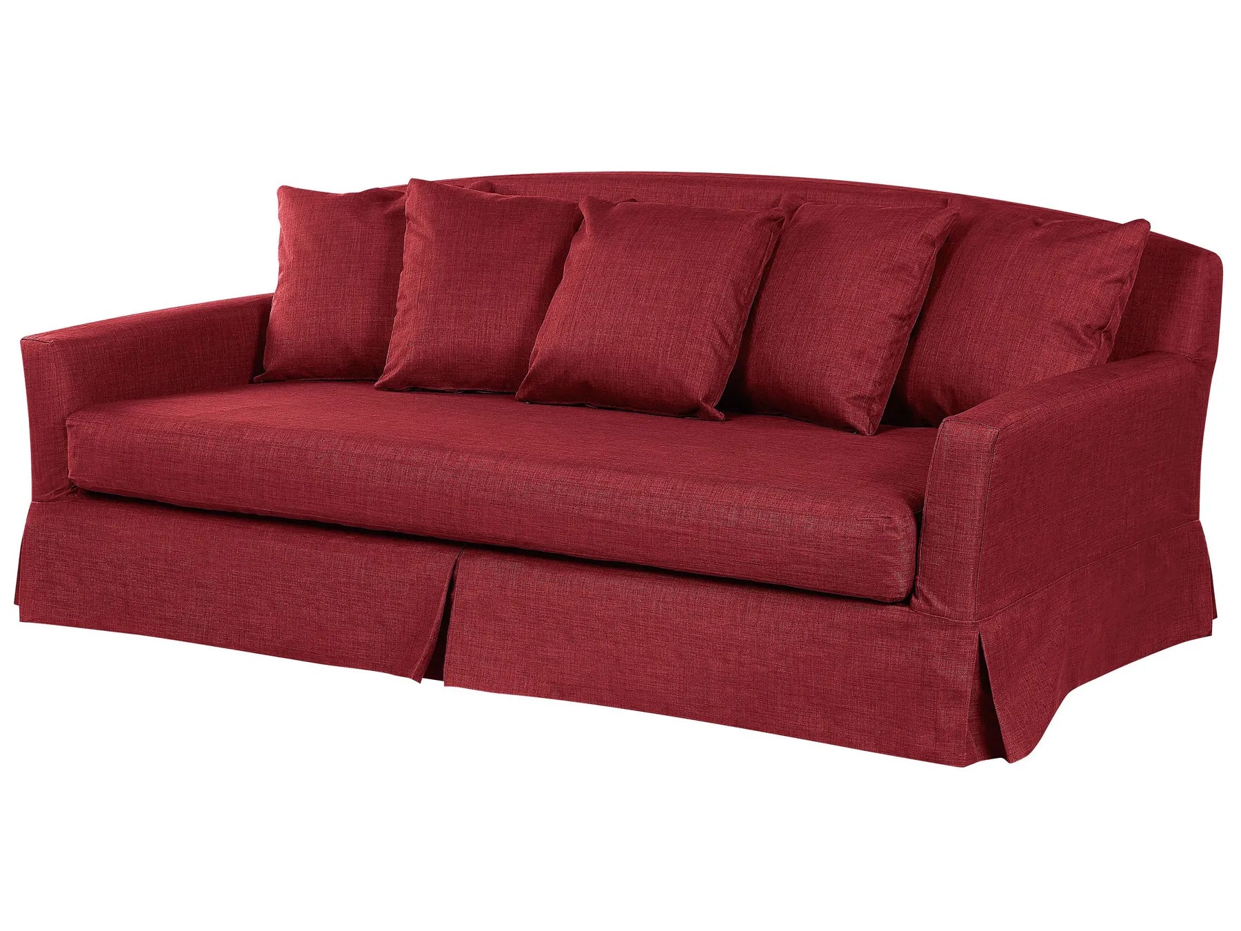 Sofa 3 Seater GILJA Fabric Red