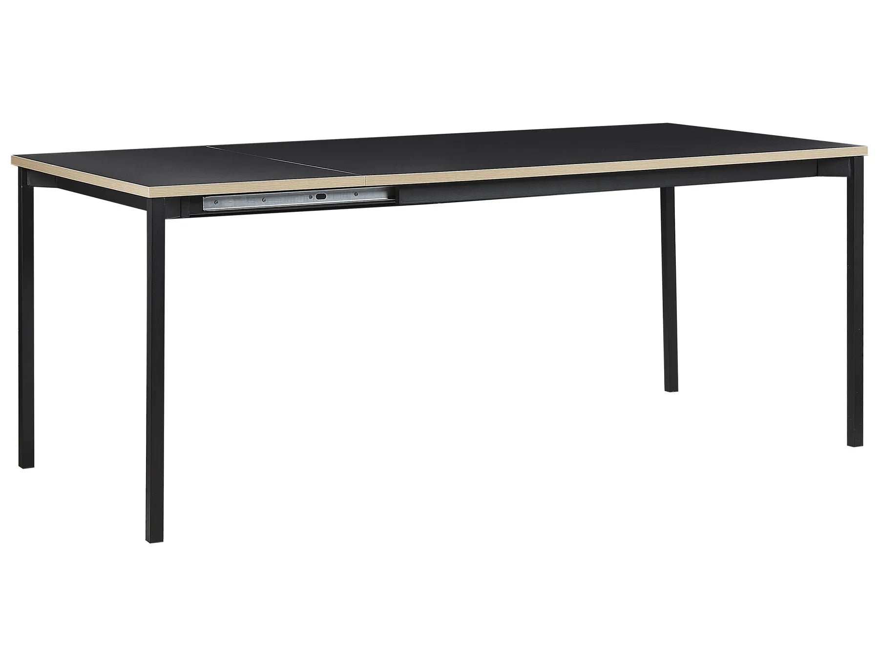 Extending Dining Table Black 140/190 cm 90 cm