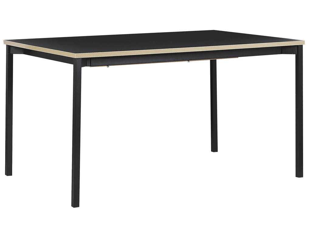 Extending Dining Table Black 140/190 cm 90 cm