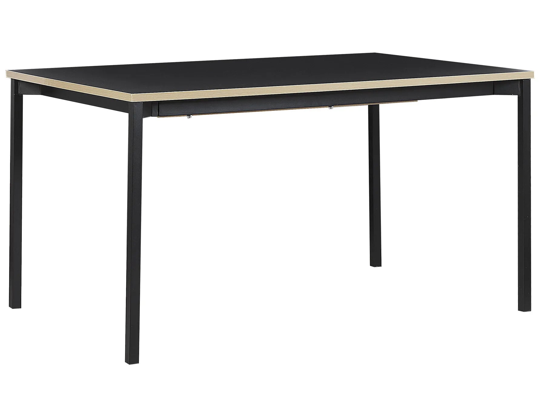 Extending Dining Table AVIS Black 140/190 cm 90 cm