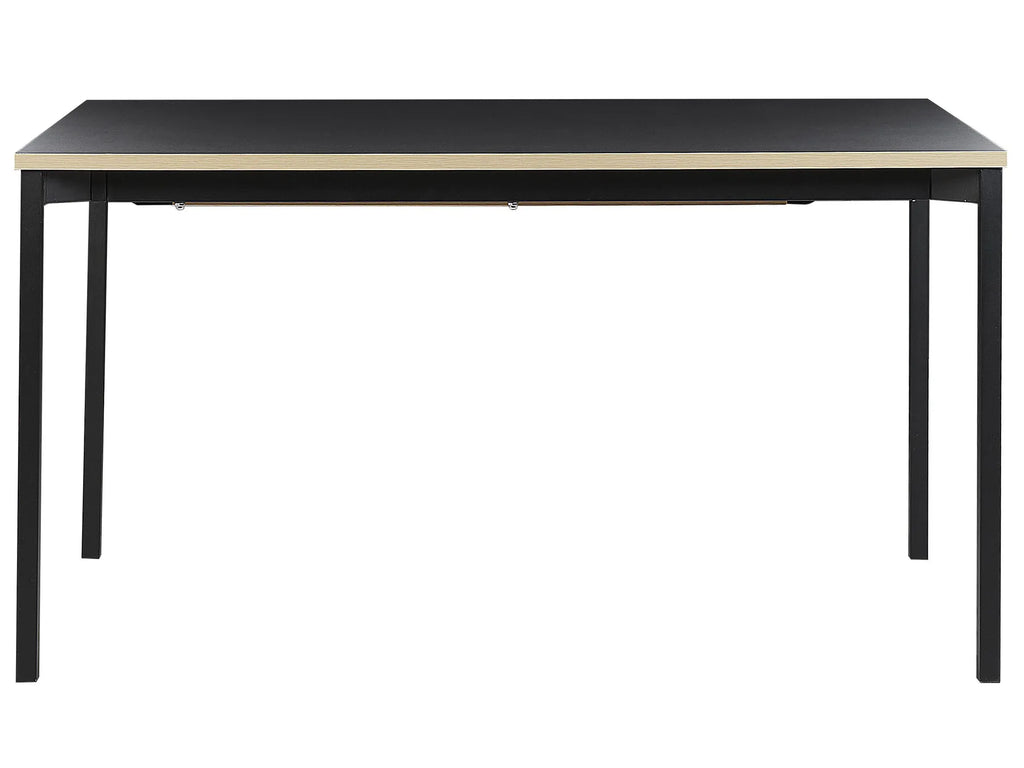 Extending Dining Table Black 140/190 cm 90 cm