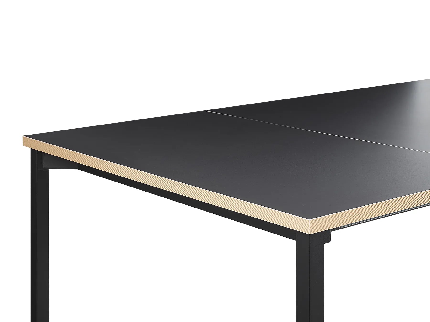 Extending Dining Table Black 140/190 cm 90 cm