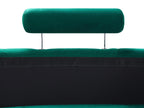 Curved Sofa 7 Seater ROTUNDE Velvet Dark Green