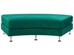 Curved Sofa 7 Seater ROTUNDE Velvet Dark Green