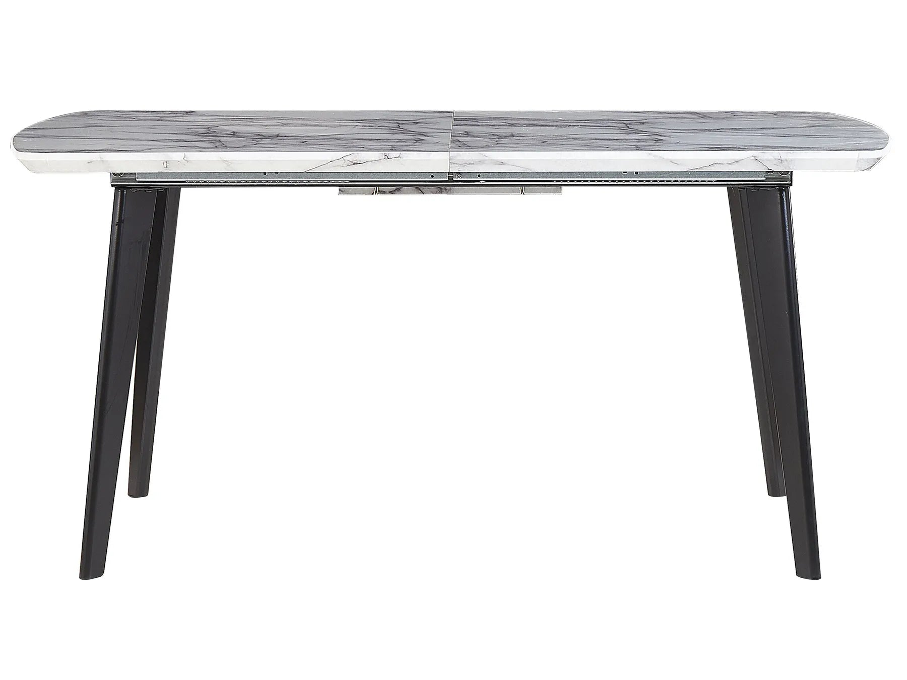 Extending Dining Table MOSBY Grey Marble 160/200 cm 90 cm