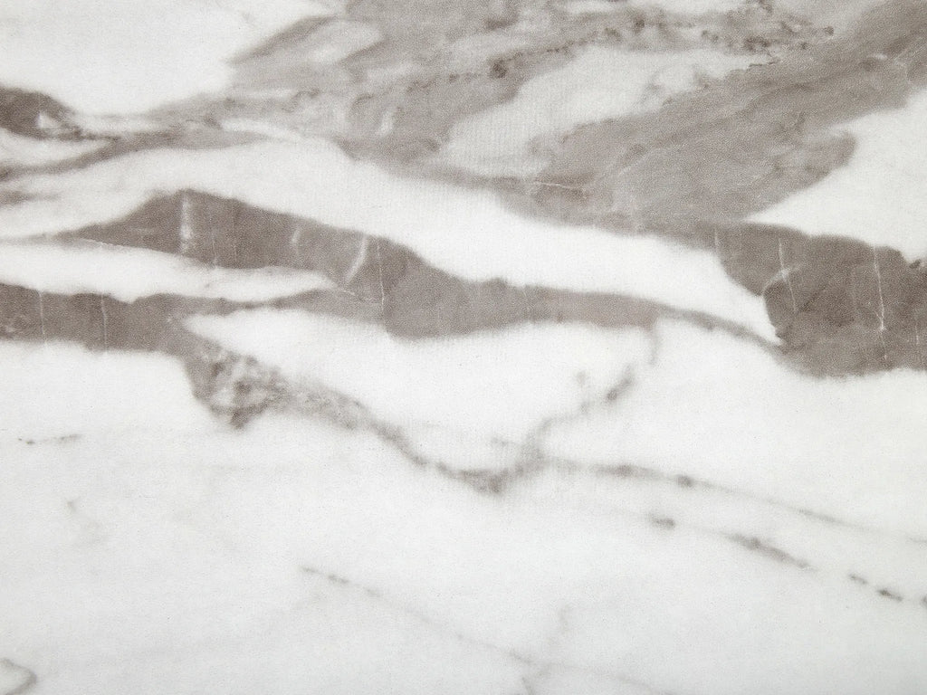 Extending Dining Table MOSBY Marble/ Gold 160/200 cm 90 cm