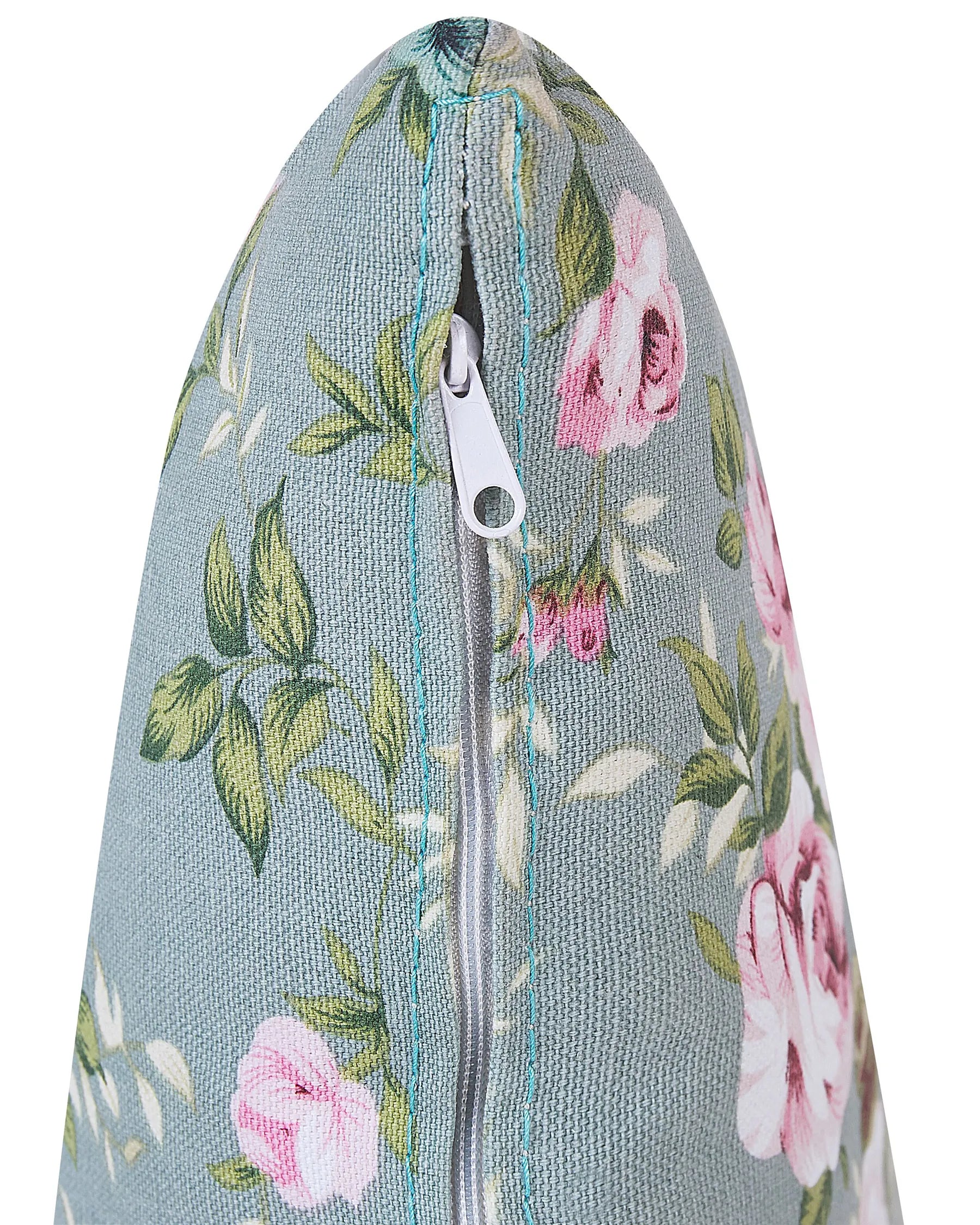 Wingback Chair HAMAR with Footstool Fabric Green