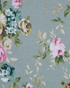 Wingback Chair HAMAR with Footstool Fabric Green