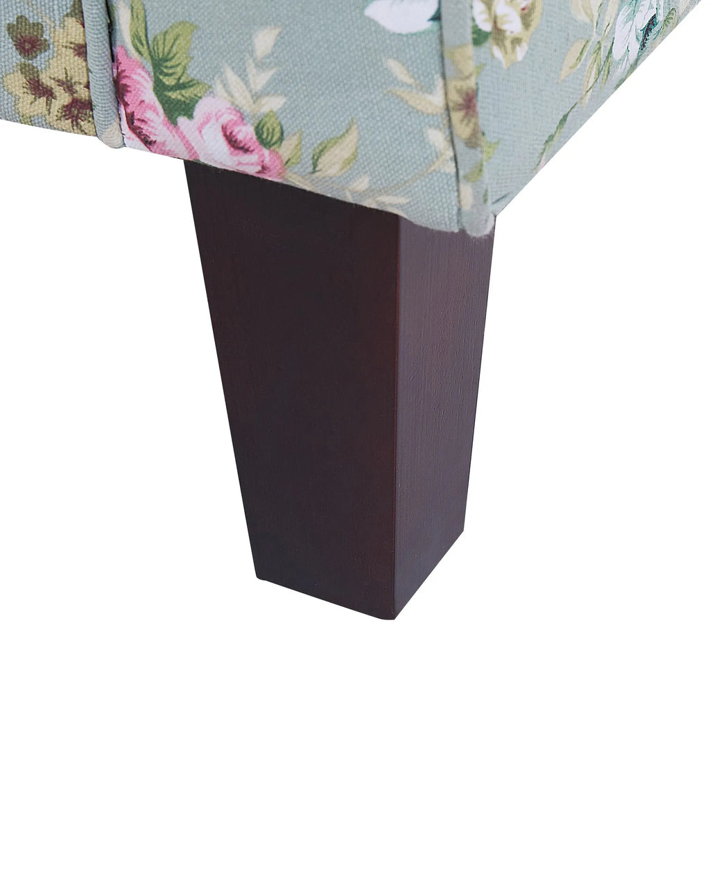 Wingback Chair HAMAR with Footstool Fabric Green