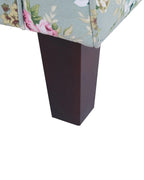 Wingback Chair HAMAR with Footstool Fabric Green