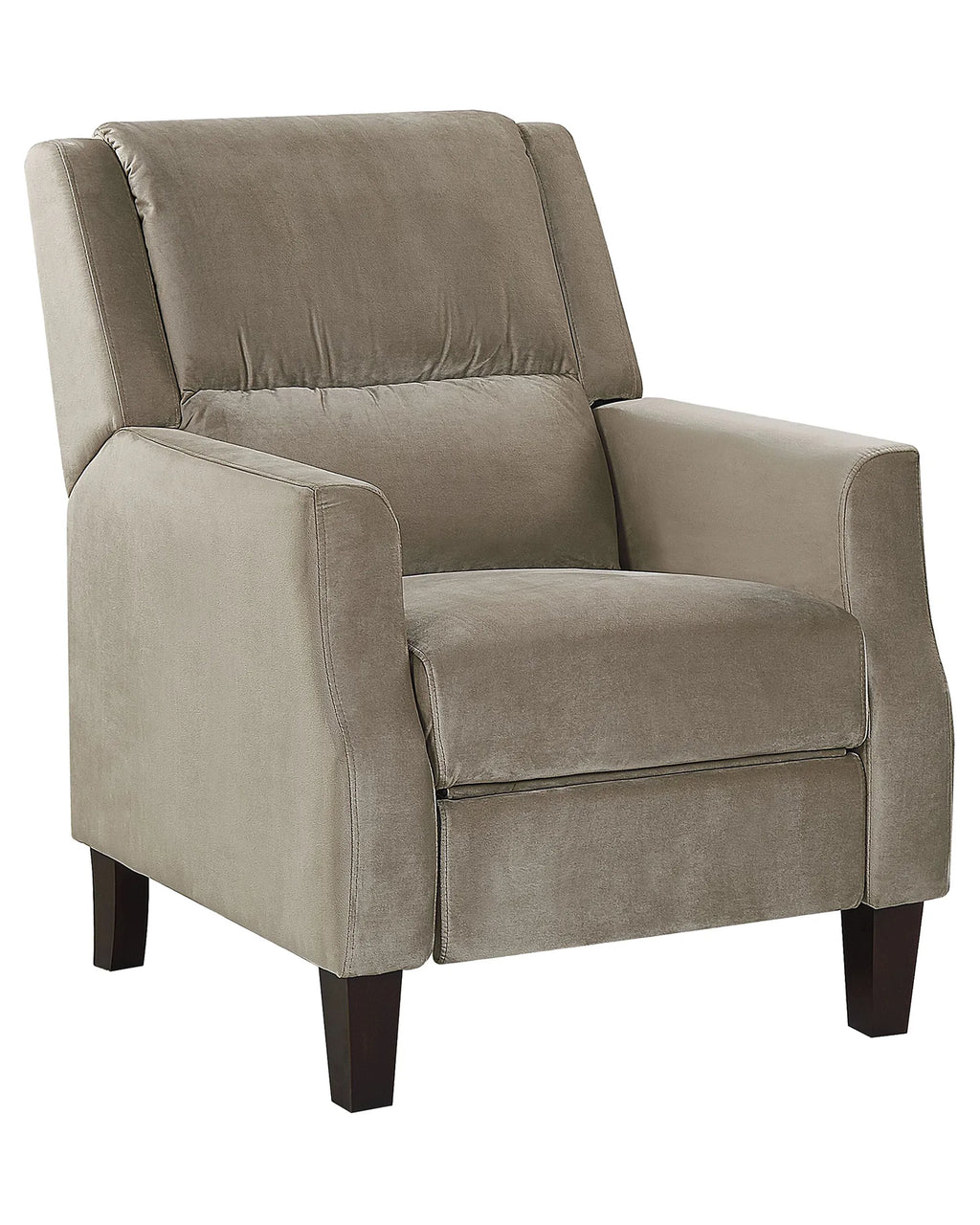 Recliner Chair EGERSUND Velvet Taupe