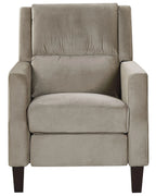 Recliner Chair EGERSUND Velvet Taupe