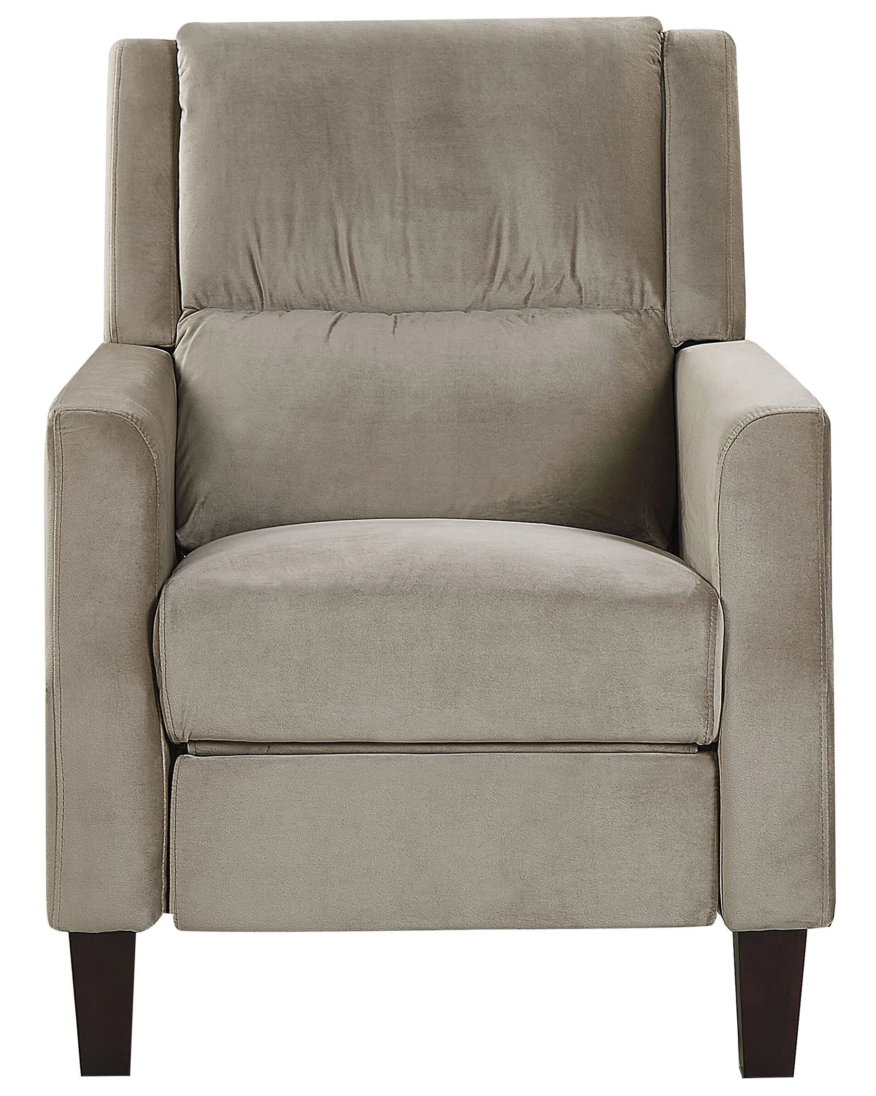 Recliner Chair EGERSUND Velvet Taupe