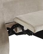 Recliner Chair EGERSUND Velvet Taupe