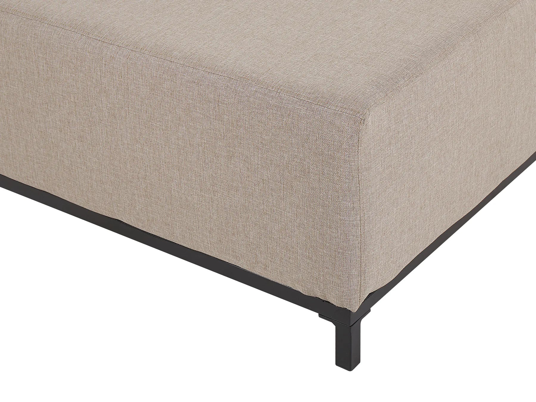 Ottoman ROVIGO Fabric Beige