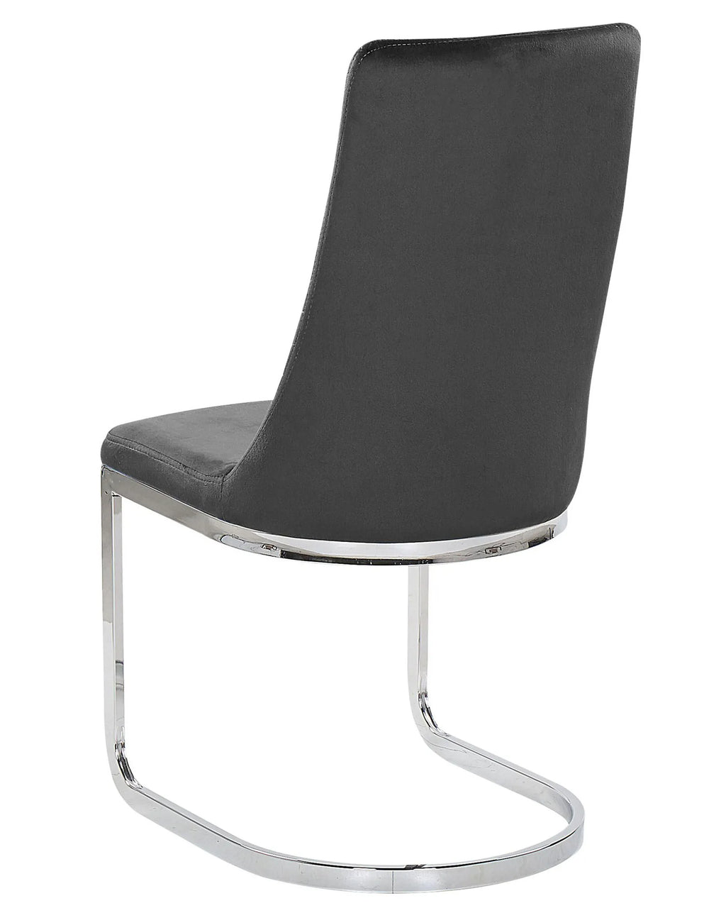 Set of 2 Dining Chairs Velvet Black