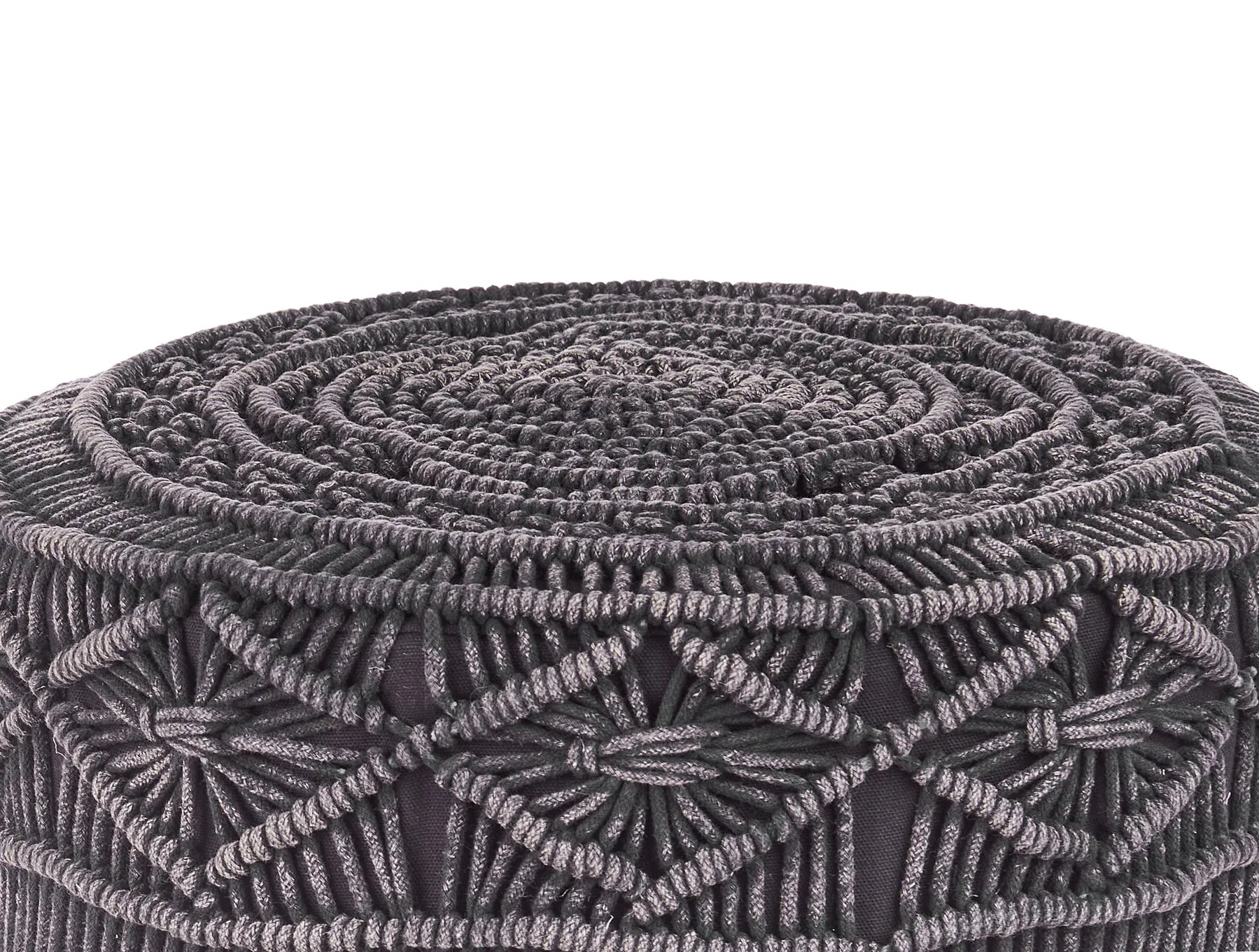 Footstool MUNDRA Cotton Grey
