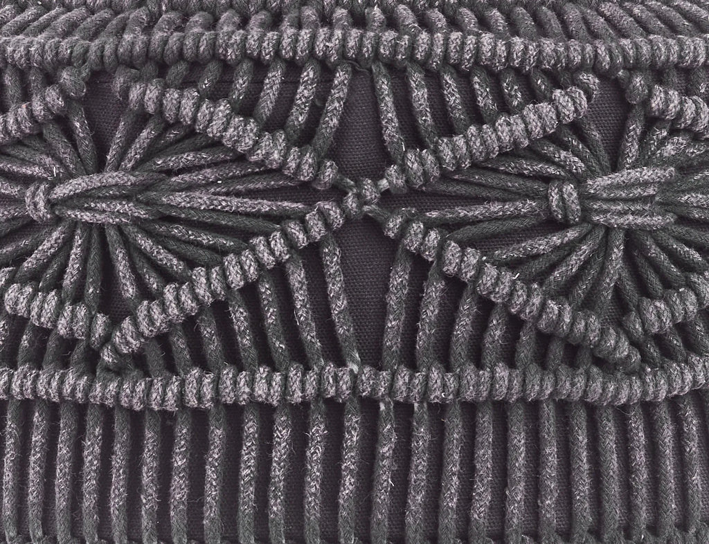 Footstool MUNDRA Cotton Grey