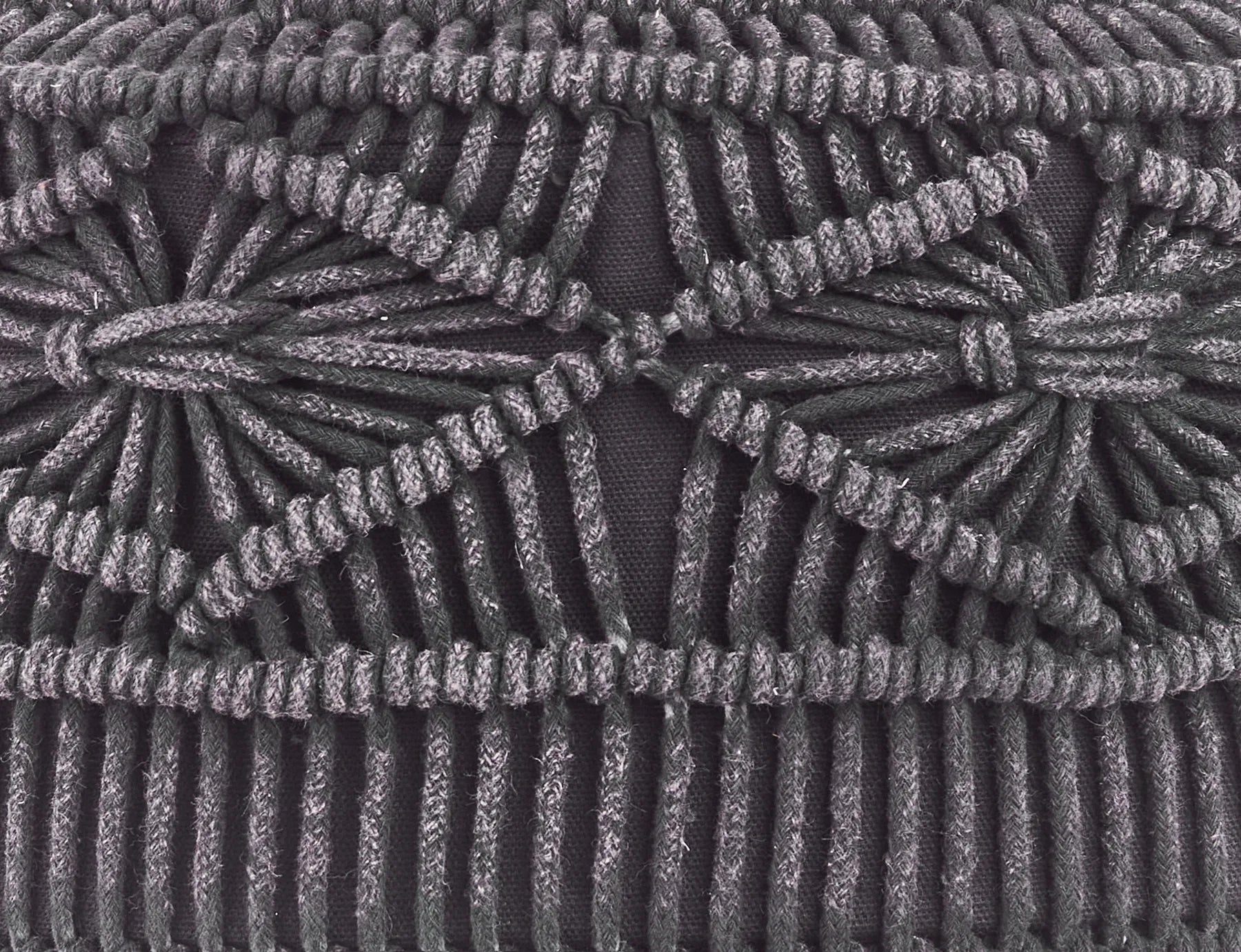 Footstool MUNDRA Cotton Grey