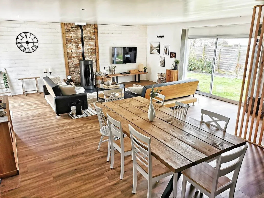 Set of 2 Dining Chairs Wood White