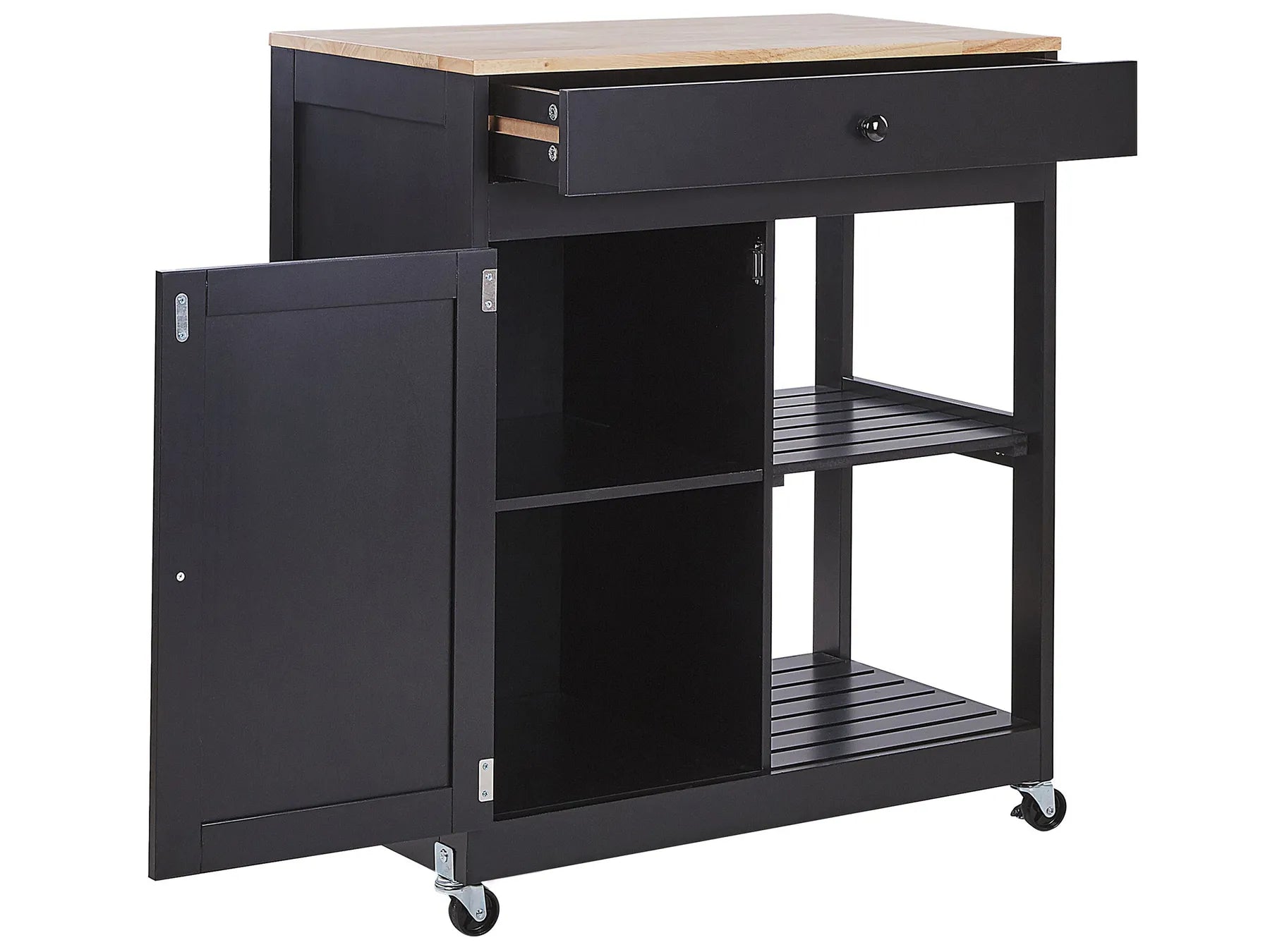 Kitchen Trolley TRAPANI Black