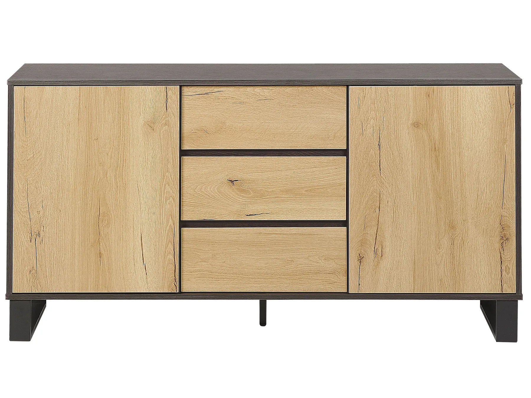 2 Door Sideboard ELDA Brown/ Black