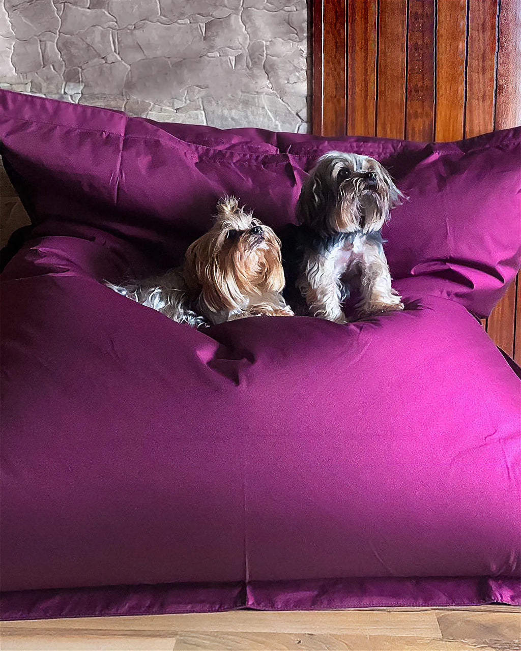 Bean Bag 300 L FUZZY 140 cm 180 cm Purple