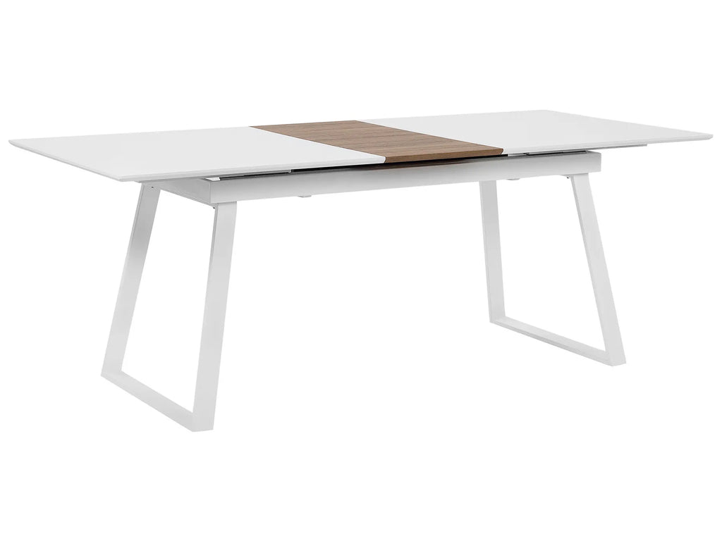 Extending Dining Table KALUNA White 160/200 cm 90 cm