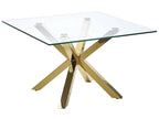 Coffee Table STARLIGHT Tempered Glass Gold