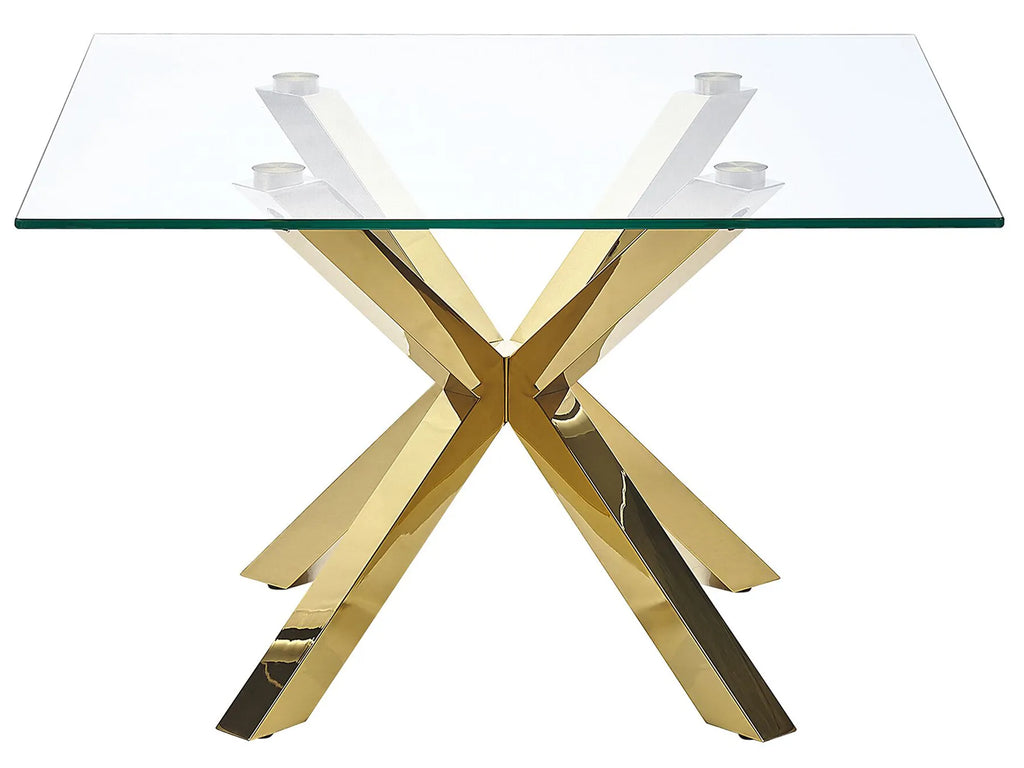 Coffee Table STARLIGHT Tempered Glass Gold