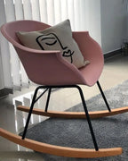 Rocking Chair HARMONY Synthetic Material Pink