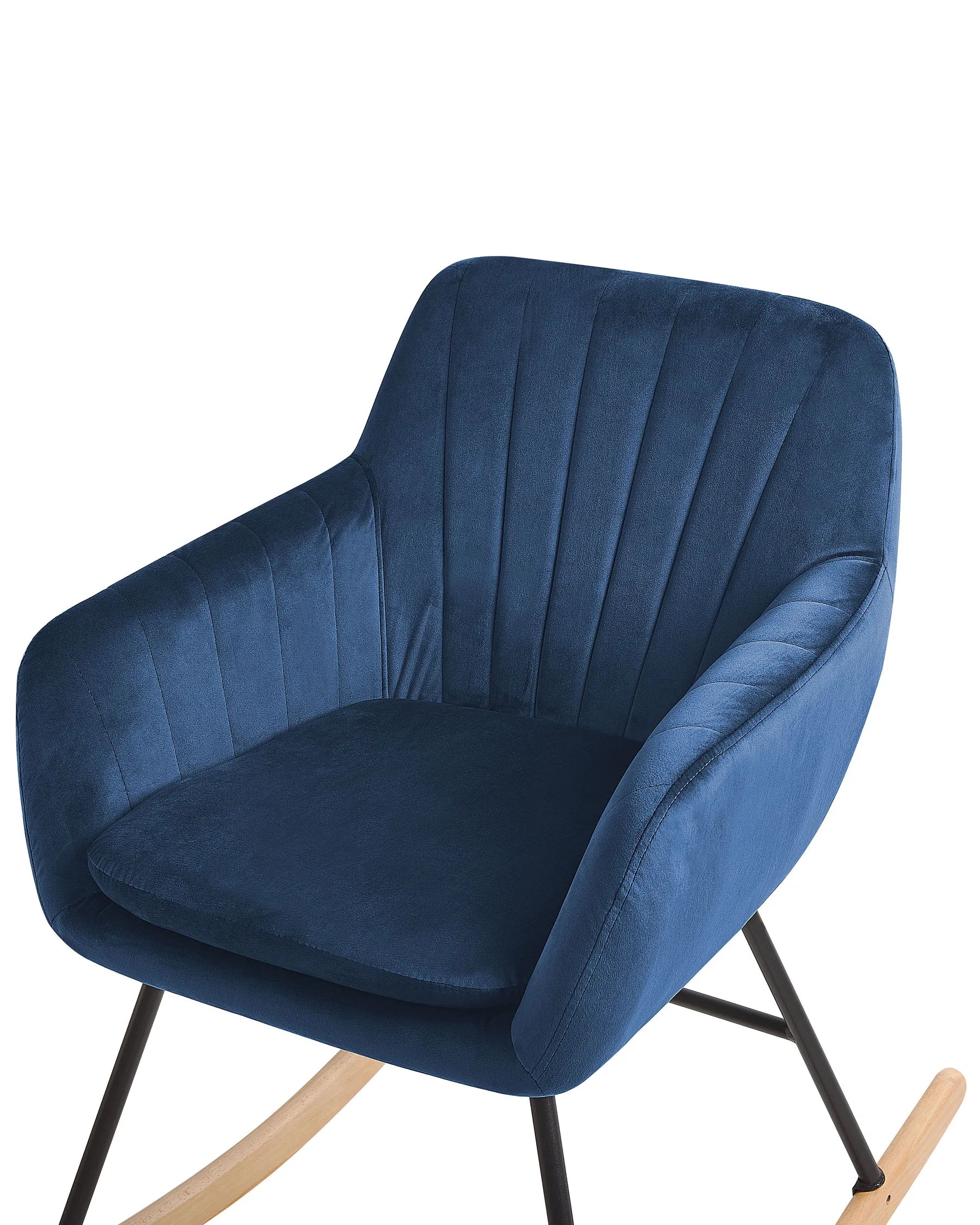 Rocking Chair LIARUM Velvet Navy Blue