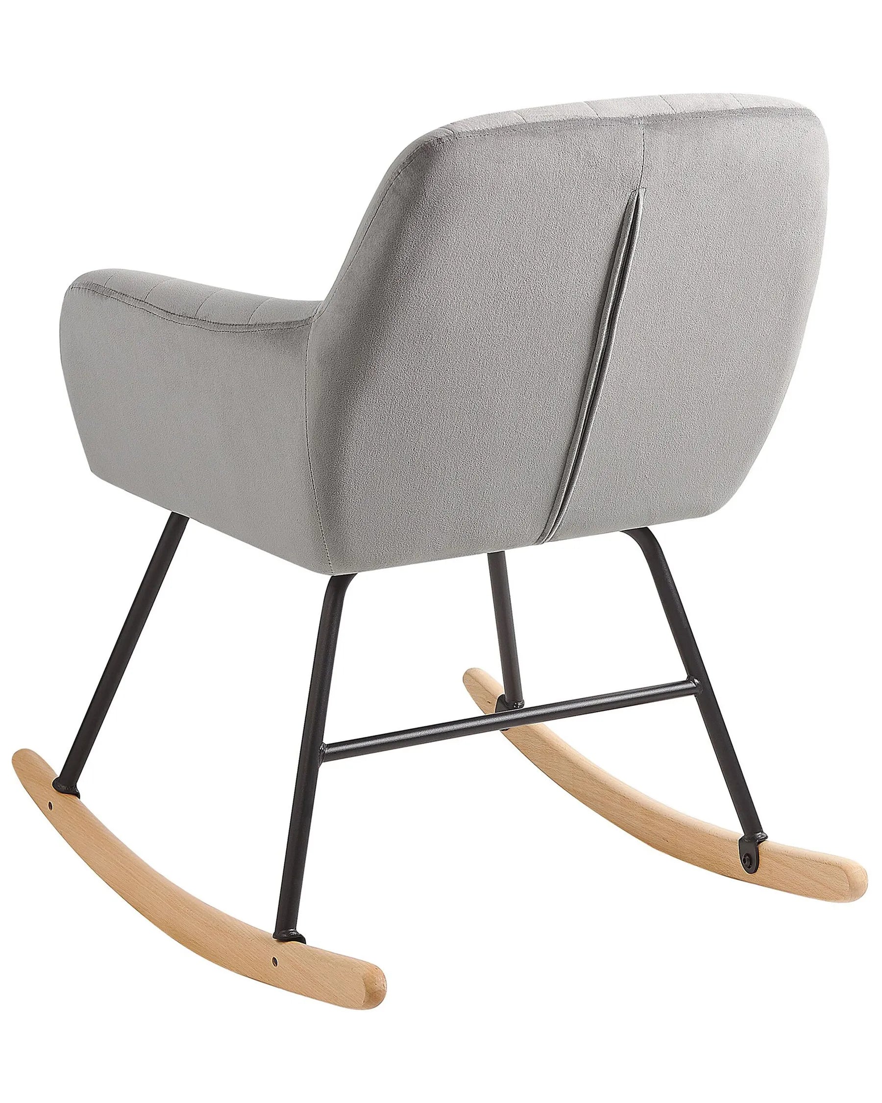 Rocking Chair LIARUM Velvet Grey