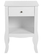 1 Drawer Bedside Table LANE White