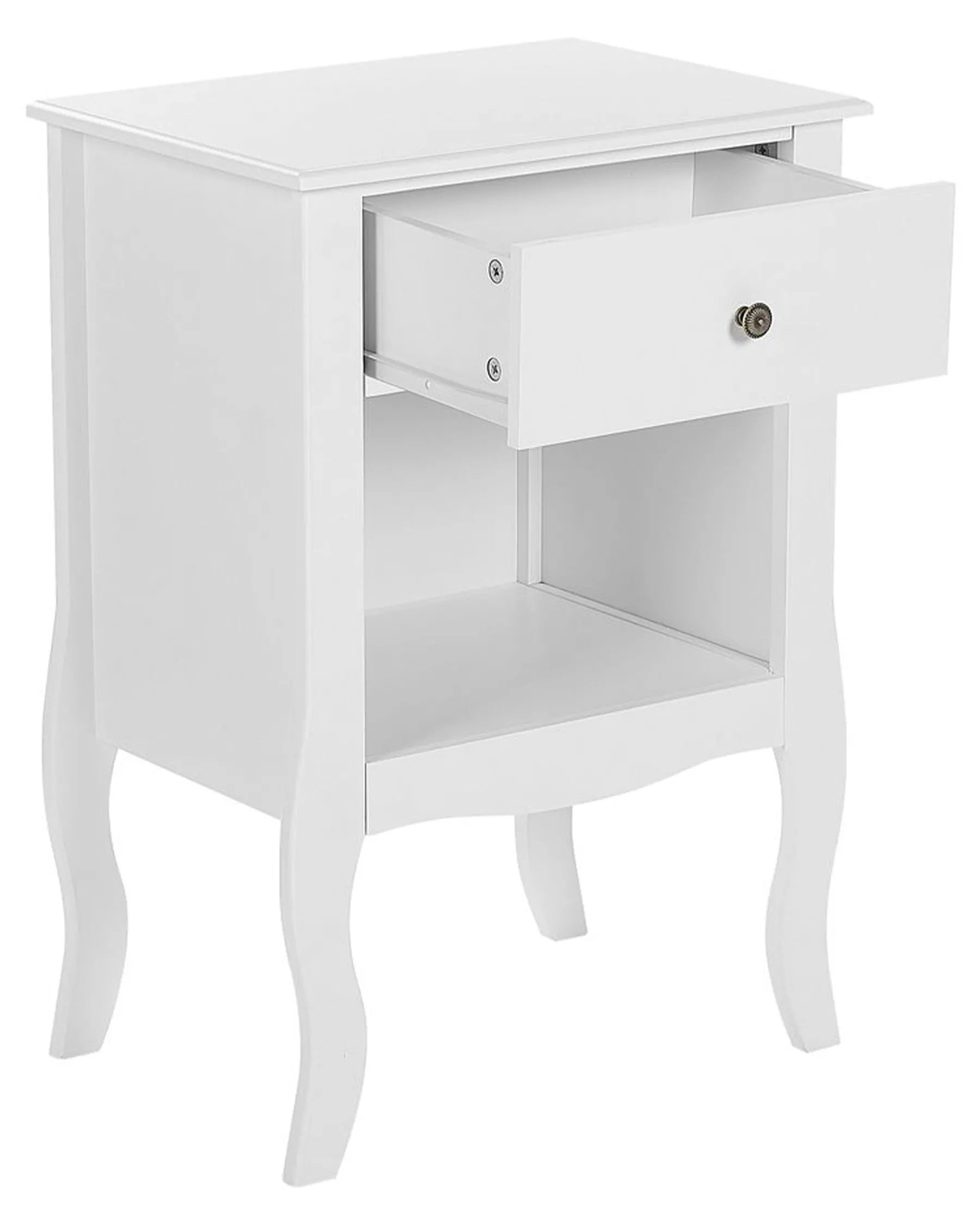 1 Drawer Bedside Table LANE White